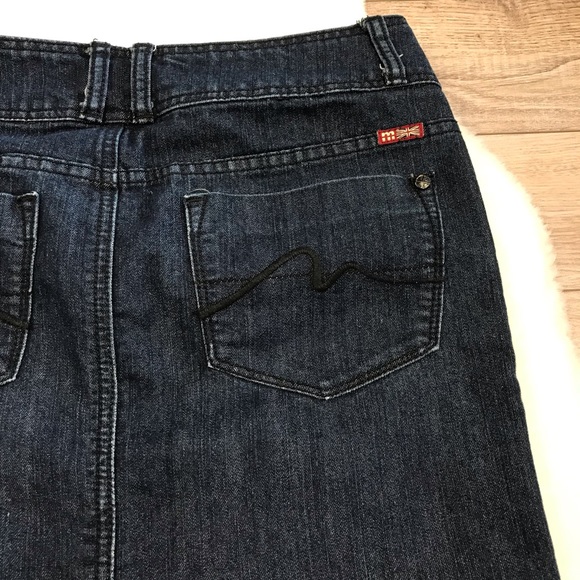 MAKERS OF TRUE ORIGINAL Denim Thigh Skirt - SZ 27 - Picture 8 of 9
